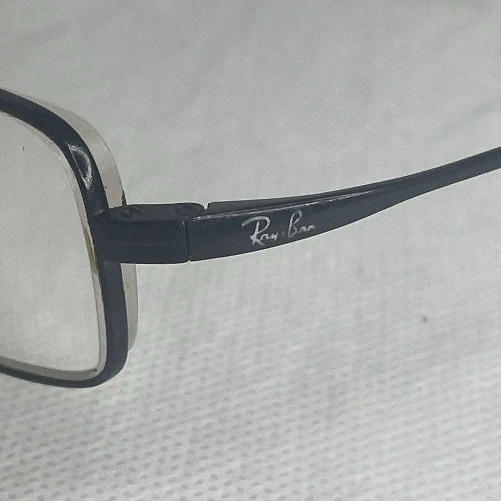 Ray Ban Titanium Rectangle Metal Wrap Eyeglasses Frame ONLY RB-8610 52[]18-140